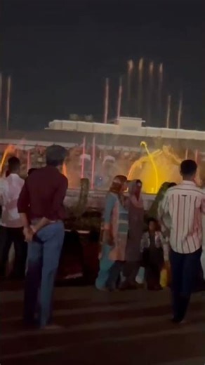 Magical Musical Fountain Show at Prem Mandir Vrindavan! ✨🌈 #Shorts