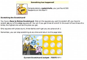 Neopets Scratchcard