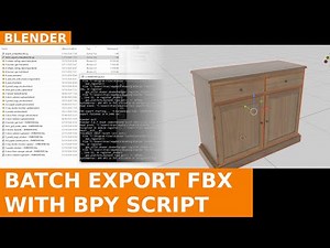 Python Script to Export to FBX with Textures All Blender Files in a Folder