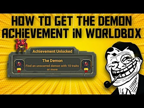 How to get The Demon Achievement in WorldBox | World box Achievement The Demon