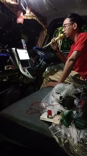 truck canter 24 vol ke 12 vol pasang audio head unit Android 9 inch dan sound karaoke