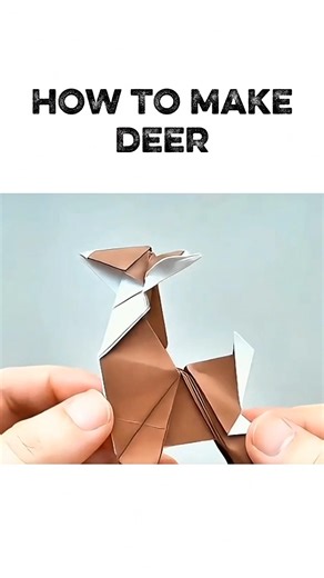 How to make Deer #origami
