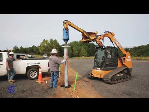 Discover the innovative helical light pole installation process