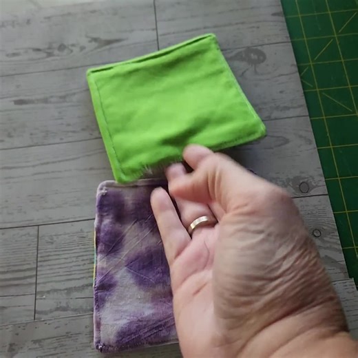 Scrappy Quilt Coasters: Set of 2 Handmade Mug Rugs (4.5x4.5 Inch) - Etsy