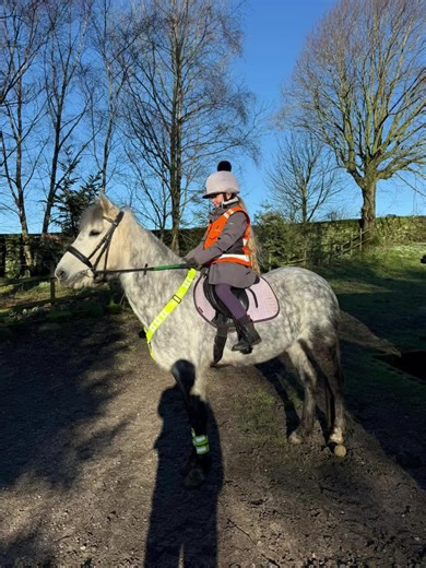 Off out there n a hack with the lady's at the stables #hack #hacking #equestrianlife #pony #sun @Heston’s Environmental Ltd @LeMieux Products @PONY Mag