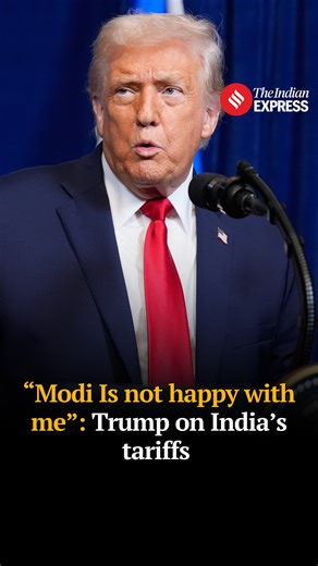 A day after saying that US can raise tariffs on India very quickly, US President Donald Trump on Tuesday said that Prime Minister Narendra Modi is “not that happy with me”. He pointed to the levies imposed by Washington on New Delhi for its purchases of Russian oil as a reason. Trump was speaking at the House GOP Member Retreat where he reiterated his “very good relationship” with PM Modi. Trump has imposed 50 per cent tariffs on India, among the highest in the world. Of this 25 per cent is reci