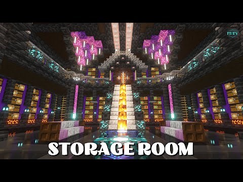 Epic Minecraft Fantasy Storage Room Design - Step-by-Step Tutorial!