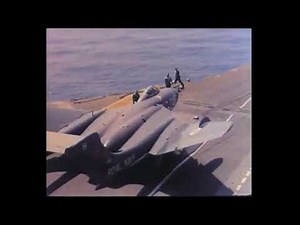 Royal Navy Sea Vixen launching and recovery (1960)