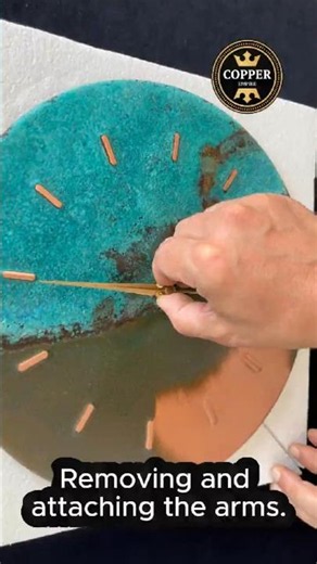 🕰️ How do you remove and reattach watch hands? #home #diy #luxurydecor #copperempire