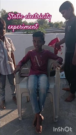 #static electricity experiment#with kids # yt short videos