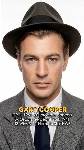Classic Hollywood Men: Young vs Old (Ai Then vs Now)