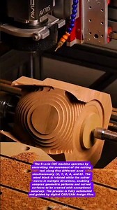 Precision Wood Carving Using 5-Axis CNC Machine | Educational Manufacturing Process