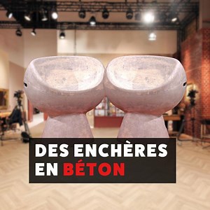 135K views · 1.2K reactions | Cette paire de "pod chairs" signée par le designer Willy Guhl a enflammé la salle des ventes. L'utilisation de ciment en matériau principal sur ces sièges permet de combiner esthétique et fonctionnalité.  Retrouvez les intégrales de l’émission sur FranceTV https://www.france.tv/france-2/affaire-conclue-tout-le-monde-a-quelque-chose-a-vendre/ | Affaire Conclue | Facebook