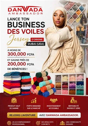 Lancer un business de voiles jersey à moins de 300 000 FCFA