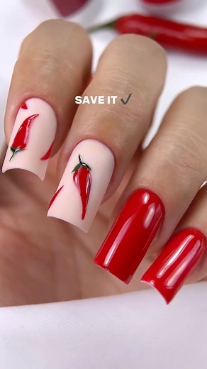 American Creator® on Instagram: "🌶 Add a spicy twist to your look with rich gel polish shades that never let you down. 💥 Perfect for both art and full coverage: — high pigmentation — smooth color in 1–2 thin coats — no shrinking, no surprises under the lamp 💎 No bleeding 💎 No wrinkling 💎 Cures evenly, even with full coverage Bold color you can trust — be fierce, be flawless! Products in tutorial: Hard gel - Framework gel “Kindly” #ac_kindly Red - Bloody Mary #ac_bloodymary Green - Aventurin