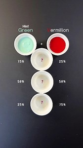 20K views · 418 reactions | Mint Green + Vermilion Color Mixing Shades  #colormixing #paintmixing #asmr #art #colors #artvideo #painting #satisfying | Mini Art Zone | Facebook