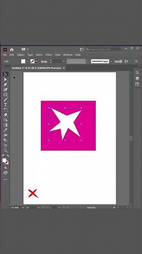 How to make shapes overlapping using illustrator 🔥🤔⭐