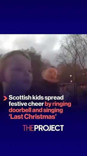A group of Scottish schoolboys have gone viral after a doorbell camera captured them singing “Last Christmas” on a doorstep. The video, showing the ten and eleven-year-olds spreading festive cheer, has racked up over 1.4 million views online. | The Project