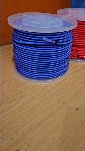 Elastic Bungee Rope Shock Cord (Various Sizes and Colours Reel Blue Yellow Red Elasticated Tie Down)