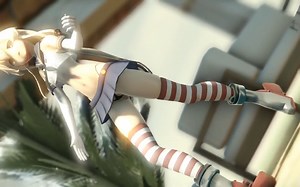 【MMD】 [兔耳萝莉]这个怪蜀黍的视角好奇怪[1080]【岛风】