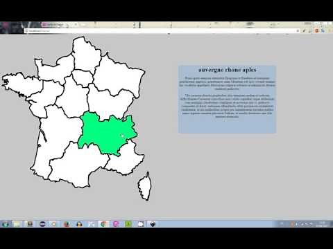 carte de France cliquable javascript , jQuery Facile