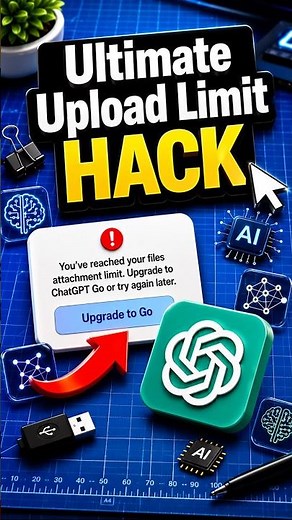 ChatGPT Upload Limit Hack Upload More Files for FREE! (iPhone & Android) #chatgpt #ai