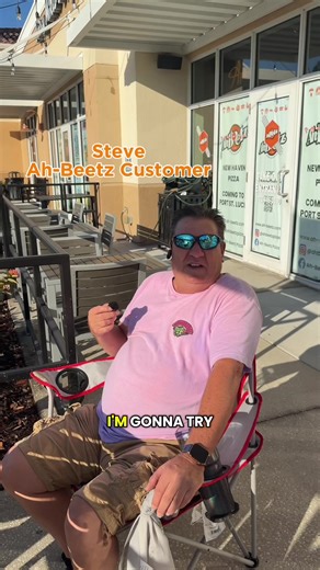 A big shoutout to Steve, our very first customer in line at 9:00 AM for the opening of Ah-Beetz in Port St. Lucie. Thank you to all of Ah-Beetz Nation for the amazing support at our new St. Lucie West location 💪 #newhavenpizza #ahbeetz #pizzafranchise