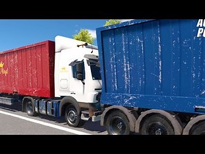 Autobahn Police Simulator 2 - Part 4 - Two trucks collide