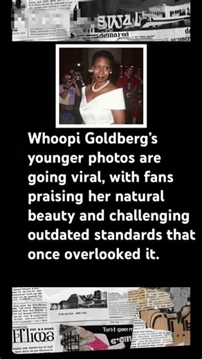 Young Whoopi Goldberg Stuns Fans Today#WhoopiGoldberg#VintageBeauty#Throwback#Hollywood#Trending