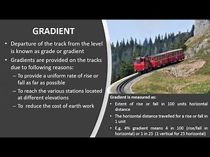 Infrastructure Engg. & Const. Tech. 2.3 (Gradients in Railways, Grade Compensation)