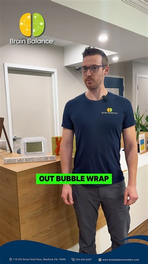 Take a barefoot sensory walk by stepping on bubble wrap, a towel, or a yoga mat to explore new textures and boost sensory awareness. #SensoryPlay #BrainBalance #ChildDevelopment #MindBodyConnection | Brain Balance Centers