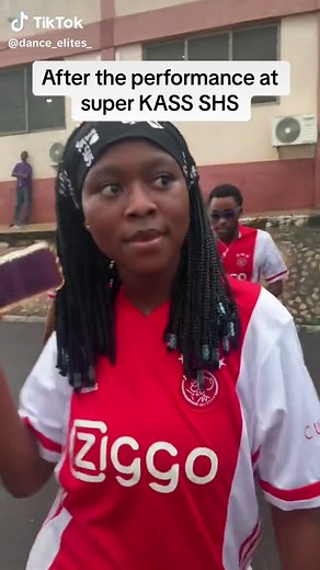After the performance at super kass #fyp #allo_eze_gh #dance_elites #shs #school