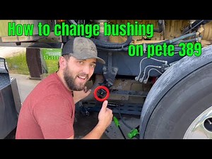 Spring Bushing change on 389 glider with Jferrel air ride.