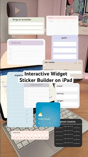 Build widget stickers for your digital planner on iPad #digitalplanner #digitalplanning