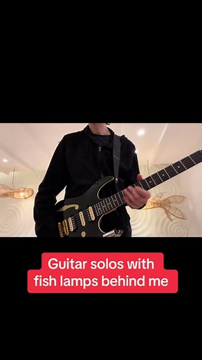 Ibanez PGM50 with DiMarzio Air Classic pickups. And fish lamps. #paulgilbert #guitarsolo #ibanez #dimarzio #fishlamp #bangkok