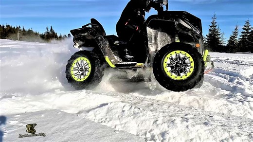 Deep snow off road battle Segway vs CFMOTO