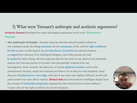 1B&C - Teleological Arguments