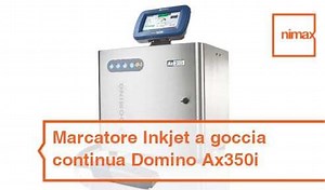 Marcatore Inkjet a goccia continua Domino Ax350i