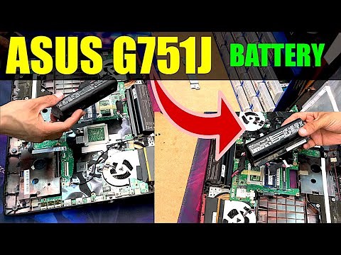 ASUS ROG G751J Battery Replacement | How to Replace or Fix Battery on ROG ASUS ROG G751