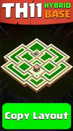 New TH11 Hybrid Base 2025 | Anti 3 Star & Loot Protection Layout