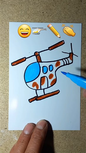 How to easily draw a helicopter drawing a helicopter #helicopter #drawing #easy🚁👏✏️👍