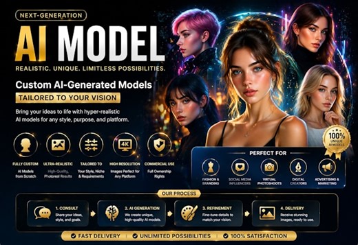 Austin__cole: I will create realistic ai influencers, ai model, and ai people for $10 on fiverr.com