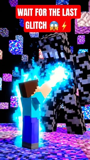 Steve FINAL AURA vs NULL 😱⚡ | GLITCH DIMENSION #shorts #minecraft