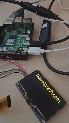 Raspberry Pi 4 display project #cprogramming