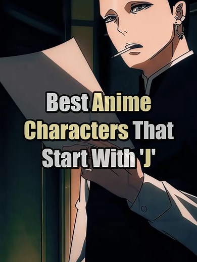 Top Anime Characters Starting with 'J' Revealed