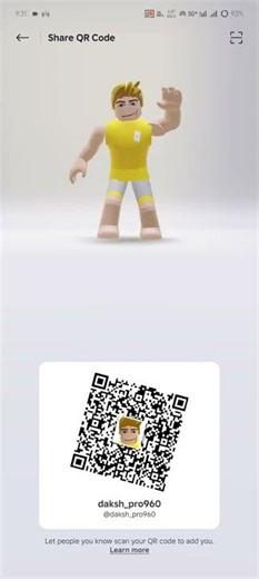 my Roblox qr code