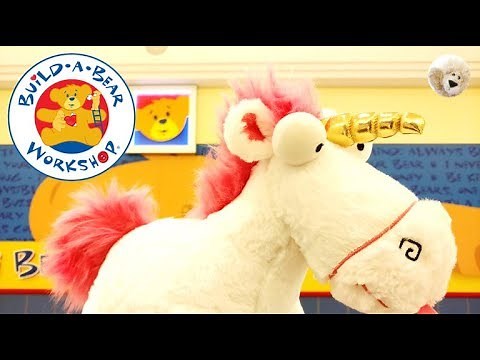 STUFFING FLUFFY Build a Bear Despicable Me 3 Movie Unicorn Plush Doll BuildaBear Workshop In Store