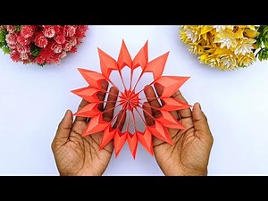 Amazing 3D Paper Snowflake Making for Christmas❄️✨ Easy DIY Decoration 🎄