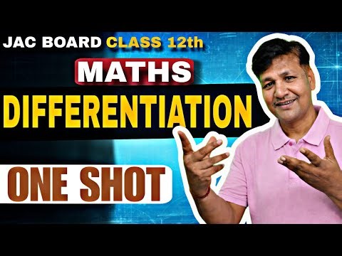 class 12 Maths Differentiation ( अवकलन) one shot | Important Ques 12 Math jac board exam 2026 | MCQ