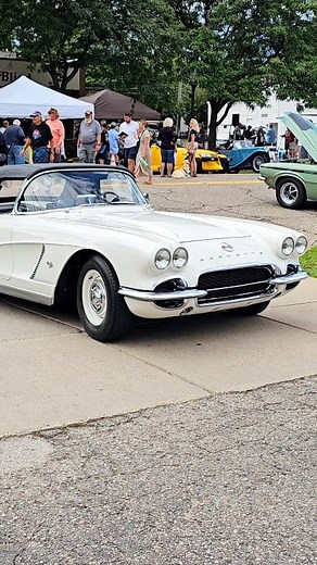 99K views · 3.6K reactions | 1962 Chevrolet Corvette Classic Car Drive By Engine Sound Rockin' Rods Rochester 2024 | How Are You World | Facebook
